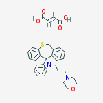 N-(3-morpholin-4-ylpropyl)-11-phenyl-6,11-dihydrodibenzo[b,e]thiepin-11-amine (2E)-but-2-enedioate