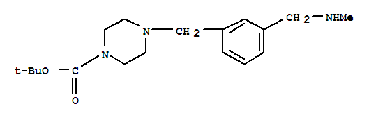TERT-BUTYL 4-[3-[(METHYLAMINO)METHYL]BENZYL]TETRAHYDRO-1(2H)-PYRAZINECARBOXYLATE