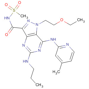 1H-Pyrazolo[4,3-d]pyrimidine-3-carboxamide,1-(2-ethoxyethyl)-5-(ethylmethylamino)-7-[(4-methyl-2-pyridinyl)amino]-N-(methylsulfonyl)-