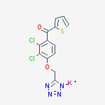 [2,3-dichloro-4-(1H-tetrazol-5-ylmethoxy)phenyl]-2-thienylmethanone, potassium salt