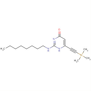 4(1H)-Pyrimidinone, 2-(octylamino)-6-[(trimethylsilyl)ethynyl]-