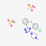 Dibenzo(b,f)-1,2,4-triazolo(4,3-d)(1,4)thiazepine, 6-chloro-3-(4-methy l-1-piperazinyl)-, dimethanesulfonate