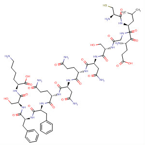 L-Lysine,L-cysteinyl-L-a-glutamyl-L-leucylglycyl-L-seryl-L-asparaginyl-L-glutaminyl-L-asparaginyl-L-glutaminyl-L-phenylalanyl-L-phenylalanyl-L-seryl-