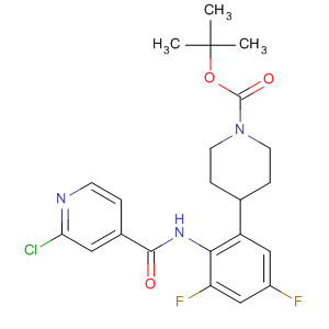 1-Piperidinecarboxylic acid,4-[2-[[(2-chloro-4-pyridinyl)carbonyl]amino]-3,5-difluorophenyl]-,1,1-dimethylethyl ester