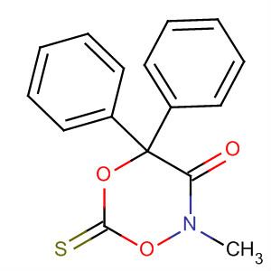 2H-1,5,2-Dioxazin-3(4H)-one, 2-methyl-4,4-diphenyl-6-thioxo-