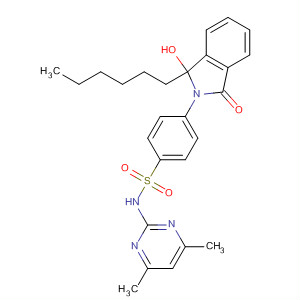 Benzenesulfonamide,N-(4,6-dimethyl-2-pyrimidinyl)-4-(1-hexyl-1,3-dihydro-1-hydroxy-3-oxo-2H-isoindol-2-yl)-