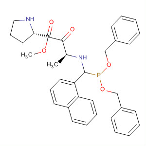 L-Proline,1-[N-[[bis(phenylmethoxy)phosphinyl]-1-naphthalenylmethyl]-L-alanyl]-,methyl ester