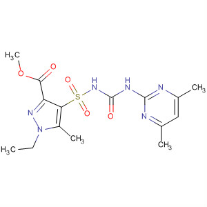 1H-Pyrazole-3-carboxylic acid,4-[[[[(4,6-dimethyl-2-pyrimidinyl)amino]carbonyl]amino]sulfonyl]-1-ethyl-5-methyl-, methyl ester