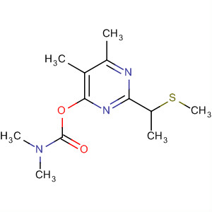 Carbamic acid, dimethyl-,5,6-dimethyl-2-[1-(methylthio)ethyl]-4-pyrimidinyl ester