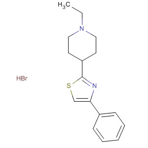 Piperidine, 1-ethyl-4-(4-phenyl-2-thiazolyl)-, hydrobromide
