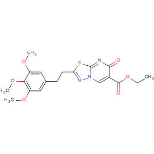 5H-1,3,4-Thiadiazolo[3,2-a]pyrimidine-6-carboxylic acid,5-oxo-2-[2-(3,4,5-trimethoxyphenyl)ethyl]-, ethyl ester