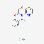 4-(1-phenylethyl)pyrido[3,2-b][1,4]oxazin-3-one;hydrochloride