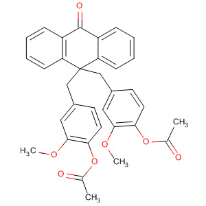 9(10H)-Anthracenone,10,10-bis[[4-(acetyloxy)-3-methoxyphenyl]methyl]-
