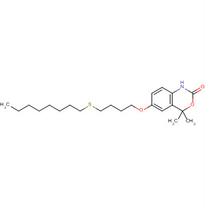 2H-3,1-Benzoxazin-2-one,1,4-dihydro-4,4-dimethyl-6-[4-(octylthio)butoxy]-