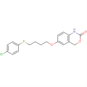 2H-3,1-Benzoxazin-2-one,6-[4-[(4-chlorophenyl)thio]butoxy]-1,4-dihydro-
