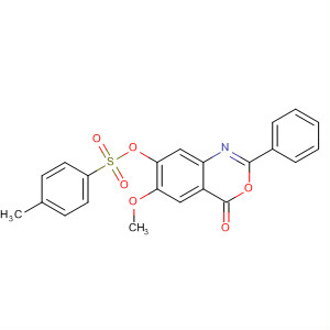 4H-3,1-Benzoxazin-4-one,6-methoxy-7-[[(4-methylphenyl)sulfonyl]oxy]-2-phenyl-