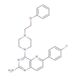 Pyrido[3,2-d]pyrimidin-2-amine,6-(4-fluorophenyl)-4-[4-(2-phenoxyethyl)-1-piperazinyl]-