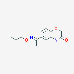 4-methyl-6-[(e)-c-methyl-n-propoxycarbonimidoyl]-1,4-benzoxazin-3-one