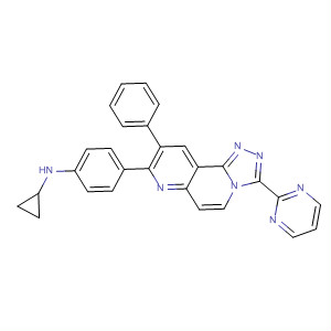 Cyclopropanamine,1-[4-[9-phenyl-3-(2-pyrimidinyl)-1,2,4-triazolo[3,4-f][1,6]naphthyridin-8-yl]phenyl]-