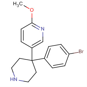 Pyridine, 5-[4-(4-bromophenyl)-4-piperidinyl]-2-methoxy-