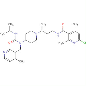 3-Pyridinecarboxamide,6-chloro-2,4-dimethyl-N-[(3R)-3-[4-[[[(1-methylethyl)amino]carbonyl][(4-methyl-3-pyridinyl)methyl]amino]-1-piperidinyl]butyl]-