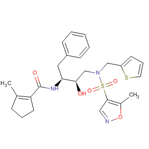 1-Cyclopentene-1-carboxamide,N-[(1S,2R)-2-hydroxy-3-[[(5-methyl-4-isoxazolyl)sulfonyl](2-thienylmethyl)amino]-1-(phenylmethyl)propyl]-2-methyl-