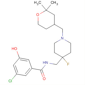Benzamide,3-chloro-N-[[4-fluoro-1-[(tetrahydro-2,2-dimethyl-2H-pyran-4-yl)methyl]-4-piperidinyl]methyl]-5-hydroxy-