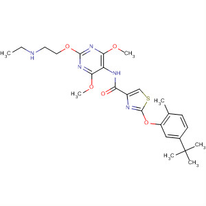 4-Thiazolecarboxamide,2-[5-(1,1-dimethylethyl)-2-methylphenoxy]-N-[2-[2-(ethylamino)ethoxy]-4,6-dimethoxy-5-pyrimidinyl]-