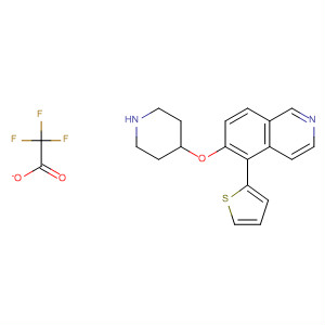 Isoquinoline, 6-(4-piperidinyloxy)-5-(2-thienyl)-, 2,2,2-trifluoroacetate(1:1)