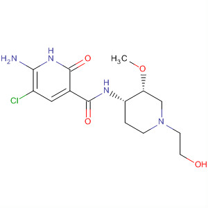 3-Pyridinecarboxamide,6-amino-5-chloro-1,2-dihydro-N-[(3R,4S)-1-(2-hydroxyethyl)-3-methoxy-4-piperidinyl]-2-oxo-