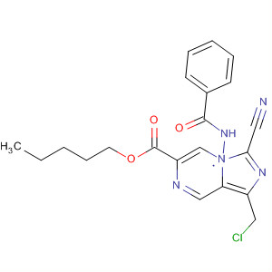 Imidazo[1,5-a]pyrazine-6-carboxylic acid,8-(benzoylamino)-3-(chloromethyl)-1-cyano-, pentyl ester