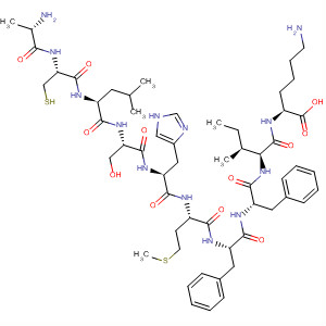 L-Lysine,L-alanyl-L-cysteinyl-L-leucyl-L-seryl-L-histidyl-L-methionyl-L-phenylalanyl-L-phenylalanyl-L-isoleucyl-
