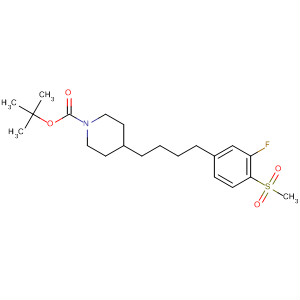 1-Piperidinecarboxylic acid,4-[4-[3-fluoro-4-(methylsulfonyl)phenyl]butyl]-, 1,1-dimethylethyl ester