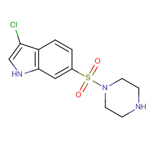 1H-Indole, 3-chloro-6-(1-piperazinylsulfonyl)-
