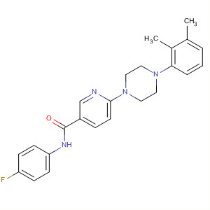 3-Pyridinecarboxamide,6-[4-(2,3-dimethylphenyl)-1-piperazinyl]-N-(4-fluorophenyl)-