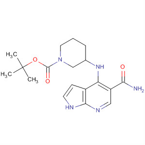 1-Piperidinecarboxylic acid,3-[[5-(aminocarbonyl)-1H-pyrrolo[2,3-b]pyridin-4-yl]amino]-,1,1-dimethylethyl ester, (3R)-