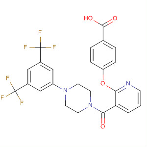 Benzoic acid,4-[[3-[[4-[3,5-bis(trifluoromethyl)phenyl]-1-piperazinyl]carbonyl]-2-pyridinyl]oxy]-