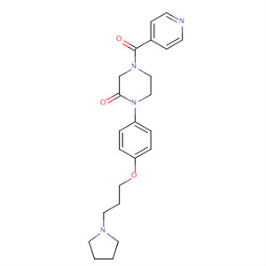 2-Piperazinone,4-(4-pyridinylcarbonyl)-1-[4-[3-(1-pyrrolidinyl)propoxy]phenyl]-