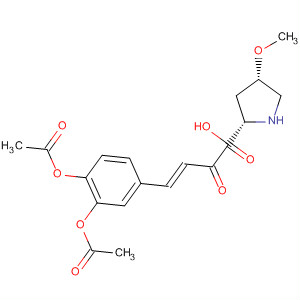 L-Proline,1-[(2E)-3-[3,4-bis(acetyloxy)phenyl]-1-oxo-2-propen-1-yl]-4-hydroxy-,methyl ester, (4S)-