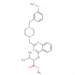 L-Valine,N-[2-[[4-[(3-methoxyphenyl)methyl]-1-piperazinyl]methyl]-4-quinazolinyl]-,methyl ester