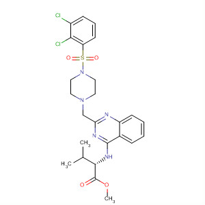 L-Valine,N-[2-[[4-[(2,3-dichlorophenyl)sulfonyl]-1-piperazinyl]methyl]-4-quinazolinyl]-, methyl ester