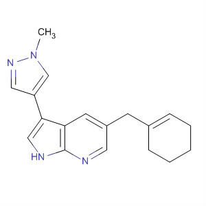 1H-Pyrrolo[2,3-b]pyridine,5-(1-cyclohexen-1-ylmethyl)-3-(1-methyl-1H-pyrazol-4-yl)-
