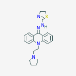 N-[[10-(2-pyrrolidin-1-ylethyl)acridin-9-ylidene]amino]-4,5-dihydro-1,3-thiazol-2-amine