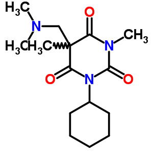 1-cyclohexyl-5-[(dimethylamino)methyl]-3,5-dimethylpyrimidine-2,4,6(1H,3H,5H)-trione