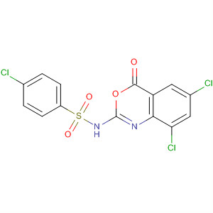 Benzenesulfonamide,4-chloro-N-(6,8-dichloro-4-oxo-4H-3,1-benzoxazin-2-yl)-
