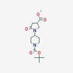 4-[4-(METHOXYCARBONYL)-2-OXOPYRROLIDIN-1-YL]PIPERIDINE, N-BOC PROTECTED