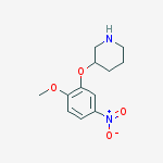3-(2-METHOXY-5-NITROPHENOXY)PIPERIDINE