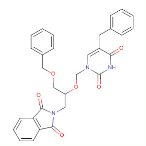1H-Isoindole-1,3(2H)-dione,2-[2-[[3,4-dihydro-2,4-dioxo-5-(phenylmethyl)-1(2H)-pyrimidinyl]methoxy]-3-(phenylmethoxy)propyl]-