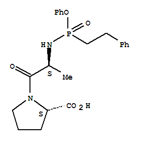 N(alpha)-((2-phenylethyl)phenoxyphosphoryl)alanylproline