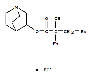 3-[(2-hydroxy-2,3-diphenylpropanoyl)oxy]-1-azoniabicyclo[2.2.2]octane chloride